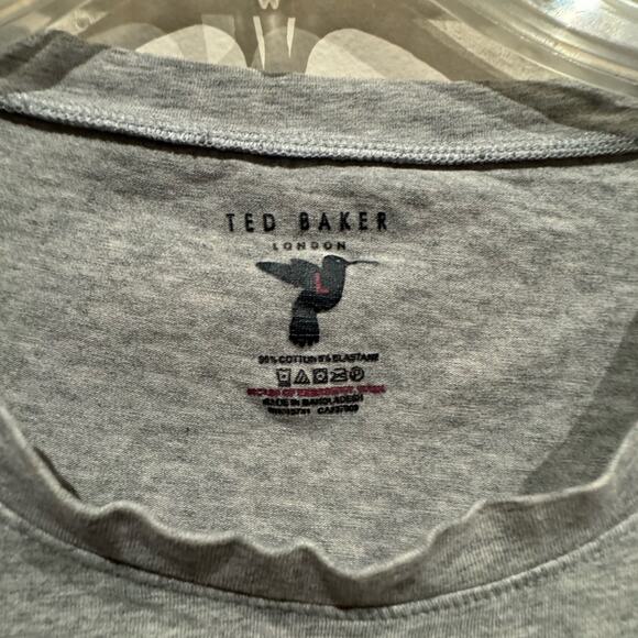 Ted Baker London Basic gray t-shirt in size large - Picture 2 of 5
